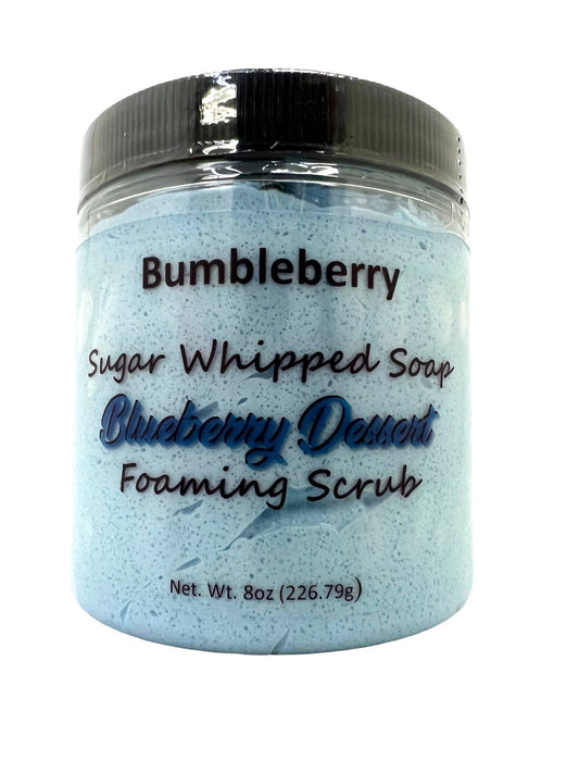 Blueberry Dessert Whipped Sugar Scrub Soap