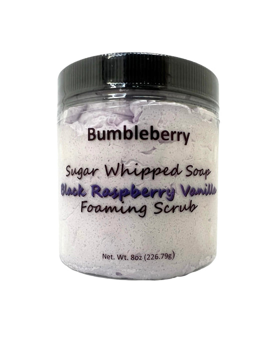 Black Raspberry Vanilla Whipped Sugar Scrub Soap